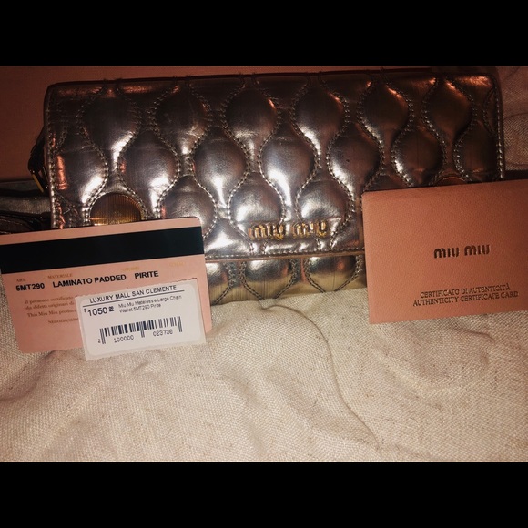 Miu Miu Bags Miu Miu Chain Wallet Bag Poshmark